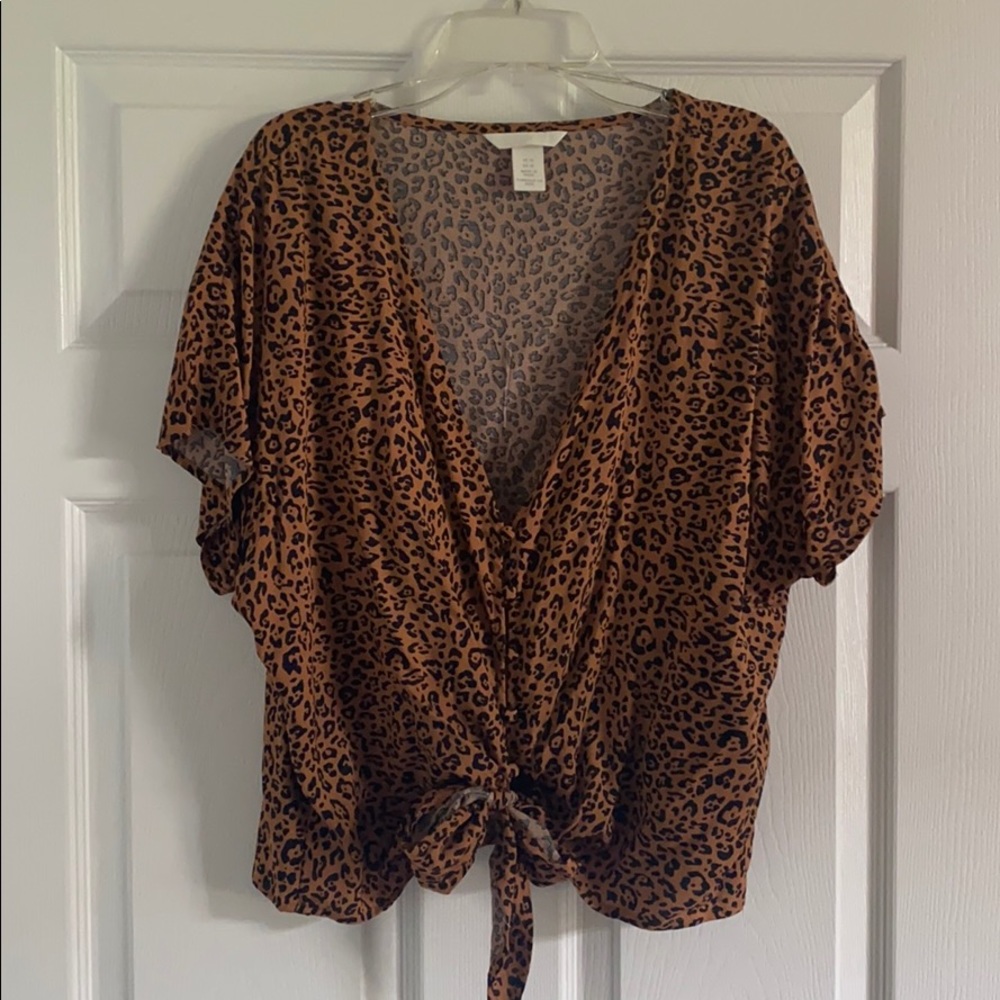 H&M Cheetah Print Top